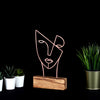 Bystag metal ahşap dekoratif masa süs dekoru-raf dekoru-hediyelik aksesuar-biblo-raf için süs-yüz- Bystag metal wood decorative desk ornament-ornamental decor- wood metal decor-mask-faces
