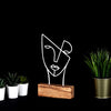 Bystag metal ahşap dekoratif masa süs dekoru-raf dekoru-hediyelik aksesuar-biblo-raf için süs-yüz- Bystag metal wood decorative desk ornament-ornamental decor- wood metal decor-mask-faces