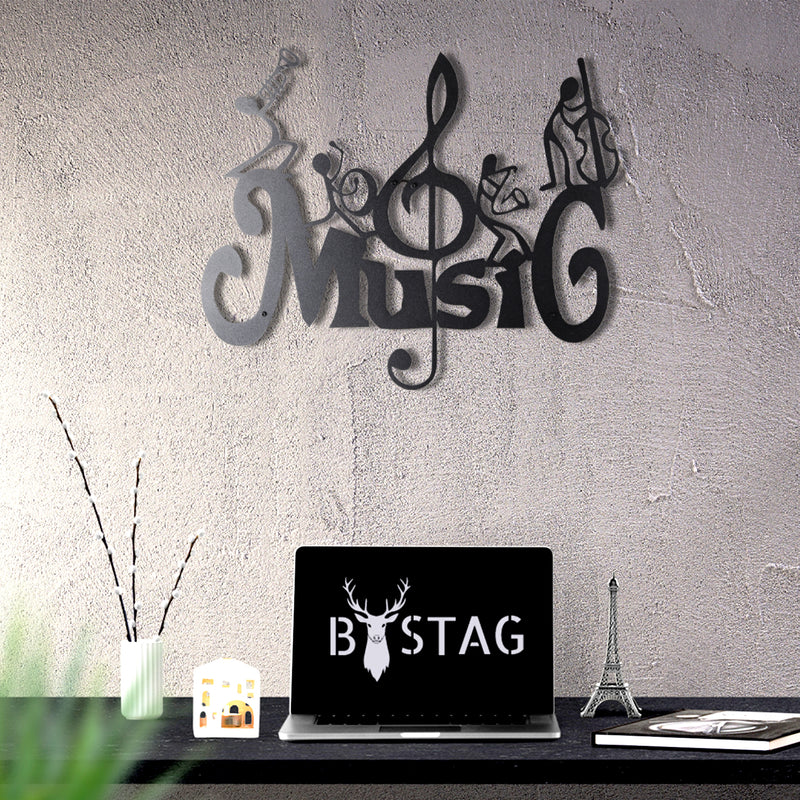 Bystag metal dekoratif duvar aksesuarı müzik- Bystag metal wall art-wall art-wall decor-metal wall decor-music