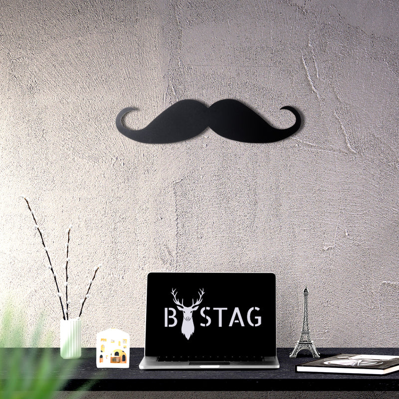Bystag metal dekoratif duvar aksesuarı bıyık- Bystag metal wall art-wall art-wall decor-metal wall decor-mustache