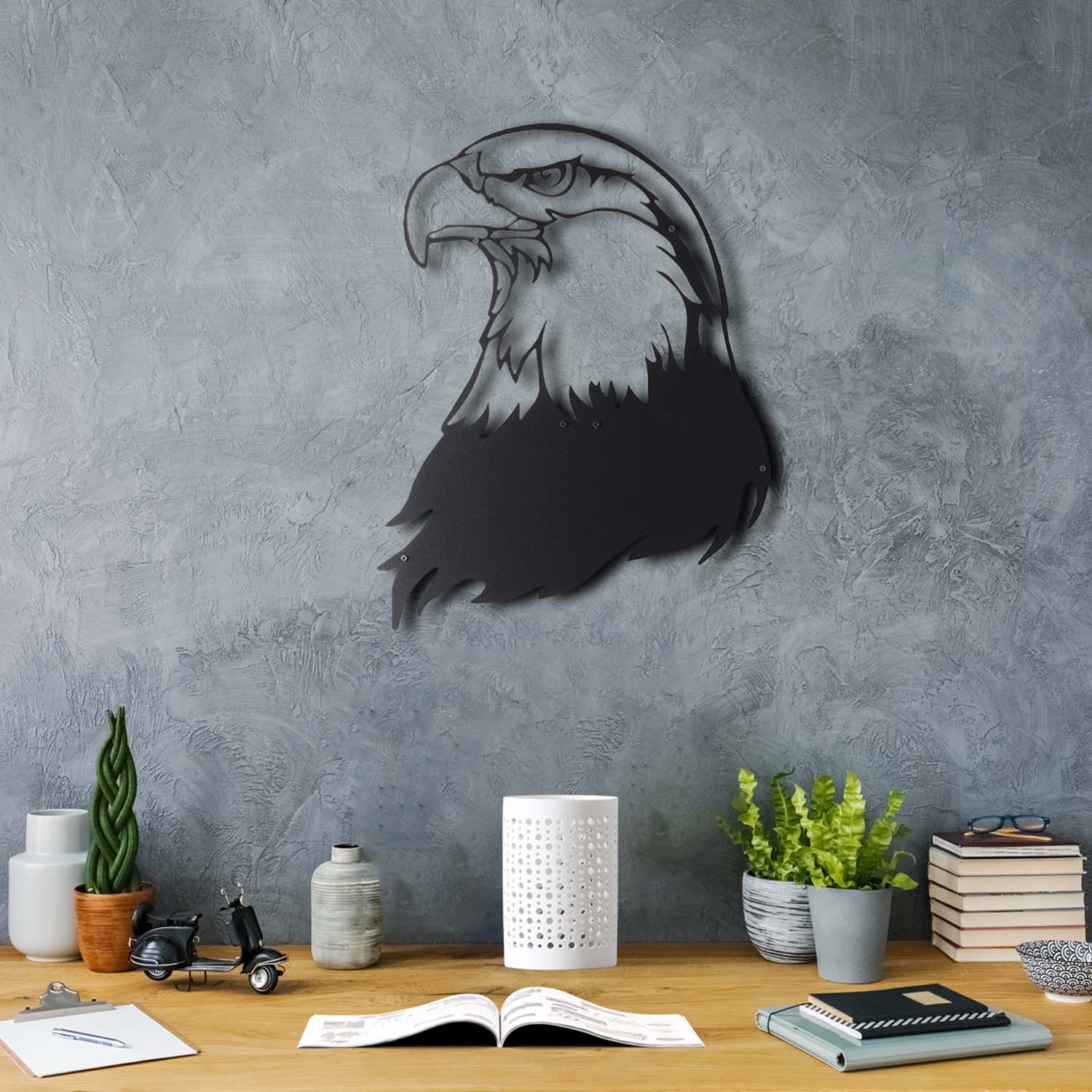 Bystag metal dekoratif duvar aksesuarı kartal- Bystag metal wall art-wall art-wall decor-metal wall decor-eagle