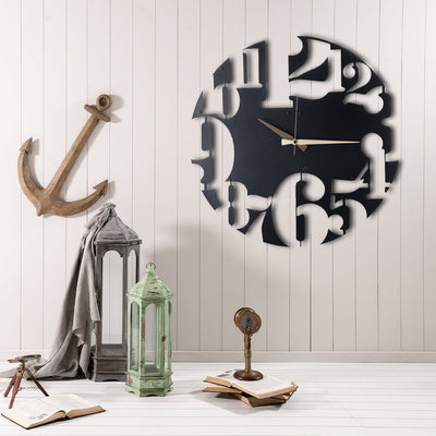 Bystag Metal decorative Wall clock Numbers-Bystag Büyük saat - Bystag Metal dekoratif Duvar Saati Sayılar- Bystag Big Clock