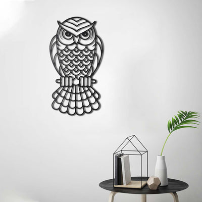 Bystag metal dekoratif duvar aksesuarı baykuş- Bystag metal wall art-wall art-wall decor-metal wall decor-owl