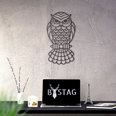 Bystag metal dekoratif duvar aksesuarı baykuş- Bystag metal wall art-wall art-wall decor-metal wall decor-owl