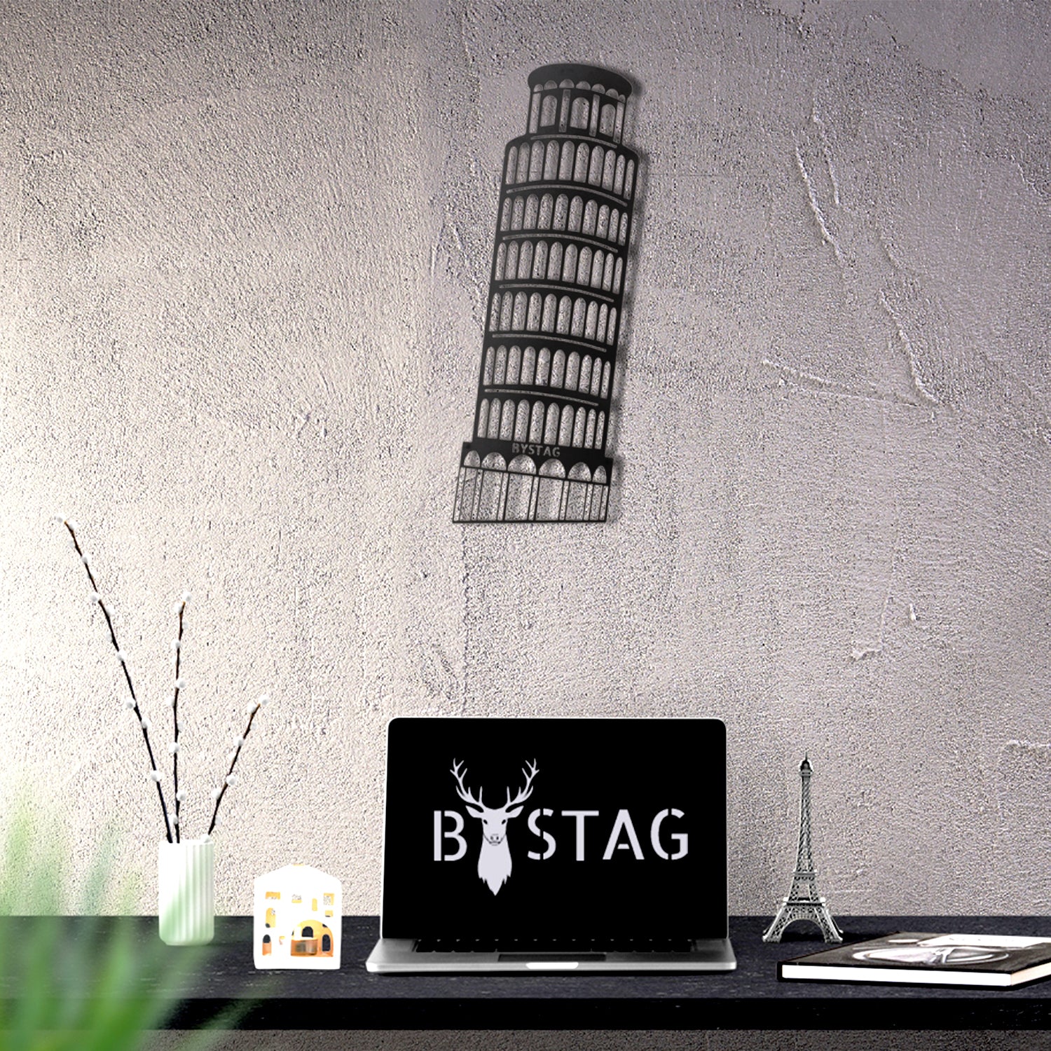 Bystag metal dekoratif duvar aksesuarı pisa- Bystag metal wall art-wall art-wall decor-metal wall decor-pisa