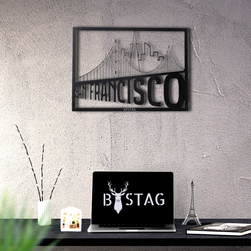 Bystag metal dekoratif duvar aksesuarı san francisco- Bystag metal wall art-wall art-wall decor-metal wall decor-san francisco