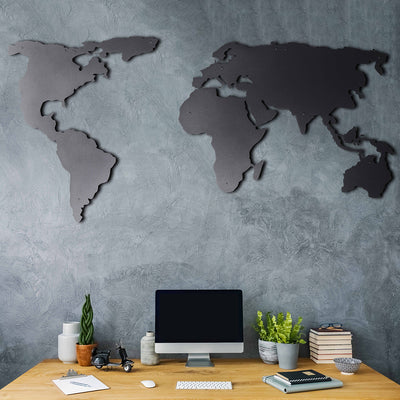 world map wall art decor for home or office