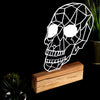 Bystag metal ahşap dekoratif masa süs dekoru-raf dekoru-hediyelik aksesuar-biblo-raf için süs-kuru kafa- Bystag metal wood decorative desk ornament-ornamental decor- wood metal decor-skull