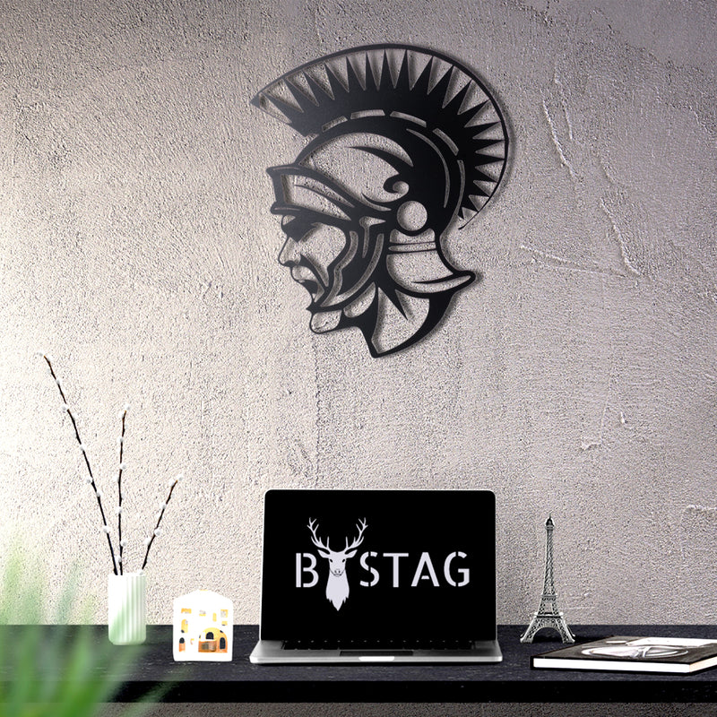 Bystag metal dekoratif duvar aksesuarı soldier- Bystag metal wall art-wall art-wall decor-metal wall decor-soldier-warrior