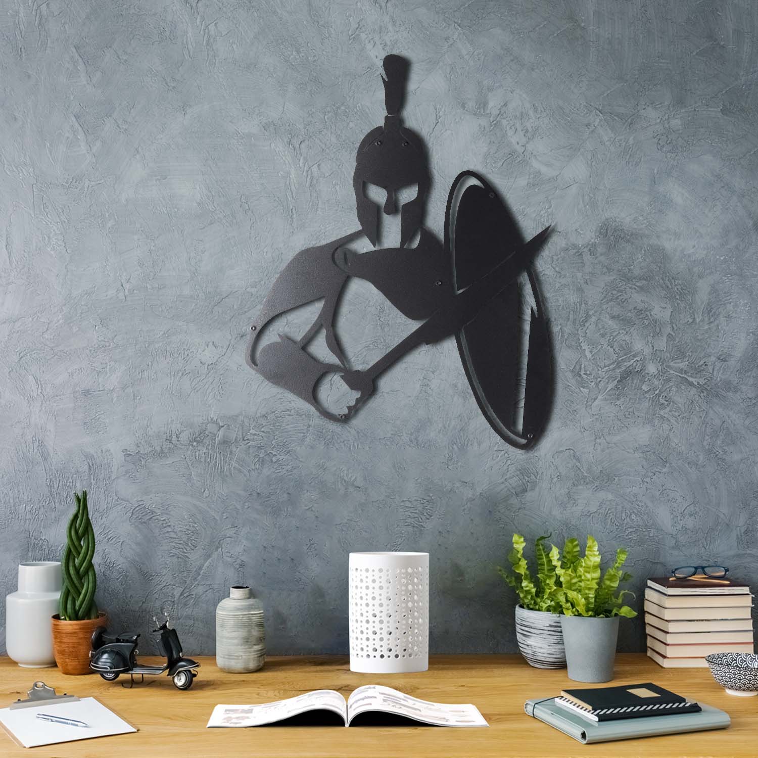 Bystag metal dekoratif duvar aksesuarı sparta- Bystag metal wall art-wall art-wall decor-metal wall decor-sparta