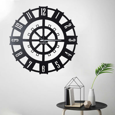 Bystag Metal decorative Wall clock stone-Bystag Büyük saat - Bystag Metal dekoratif Duvar Saati dümen -Bystag Big Clock