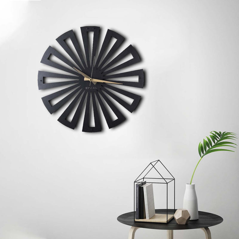 Bystag Metal decorative Wall clock Symmetry- Bystag Büyük saat - Bystag Metal dekoratif Duvar Saati Simetri-Bystag Big Clock