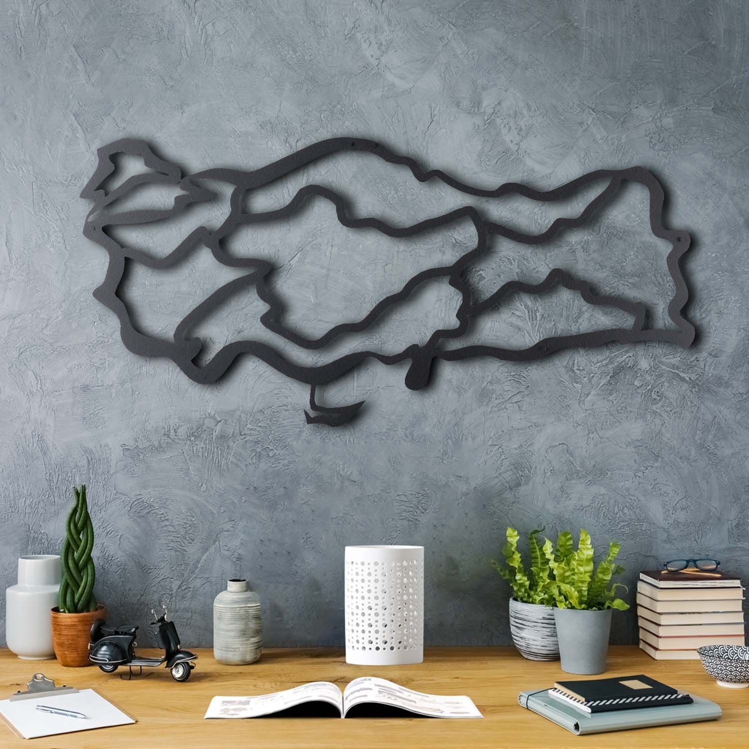 Bystag metal dekoratif duvar aksesuarı türkiye haritası- Bystag metal wall art-wall art-wall-decor-metal wall decor