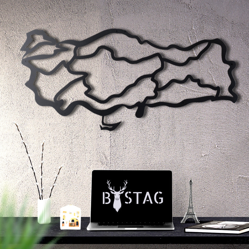 Bystag metal dekoratif duvar aksesuarı türkiye haritası- Bystag metal wall art-wall art-wall-decor-metal wall decor