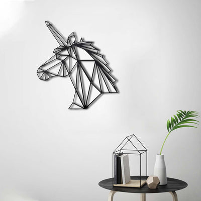 Bystag metal dekoratif duvar aksesuarı unicorn- Bystag metal wall art-wall art-wall decor-metal wall decor-unicorn