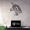 Bystag metal dekoratif duvar aksesuarı unicorn- Bystag metal wall art-wall art-wall decor-metal wall decor-unicorn