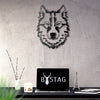 Bystag metal dekoratif duvar aksesuarı kurt- Bystag metal wall art-wall art-wall decor-metal wall decor-wolf