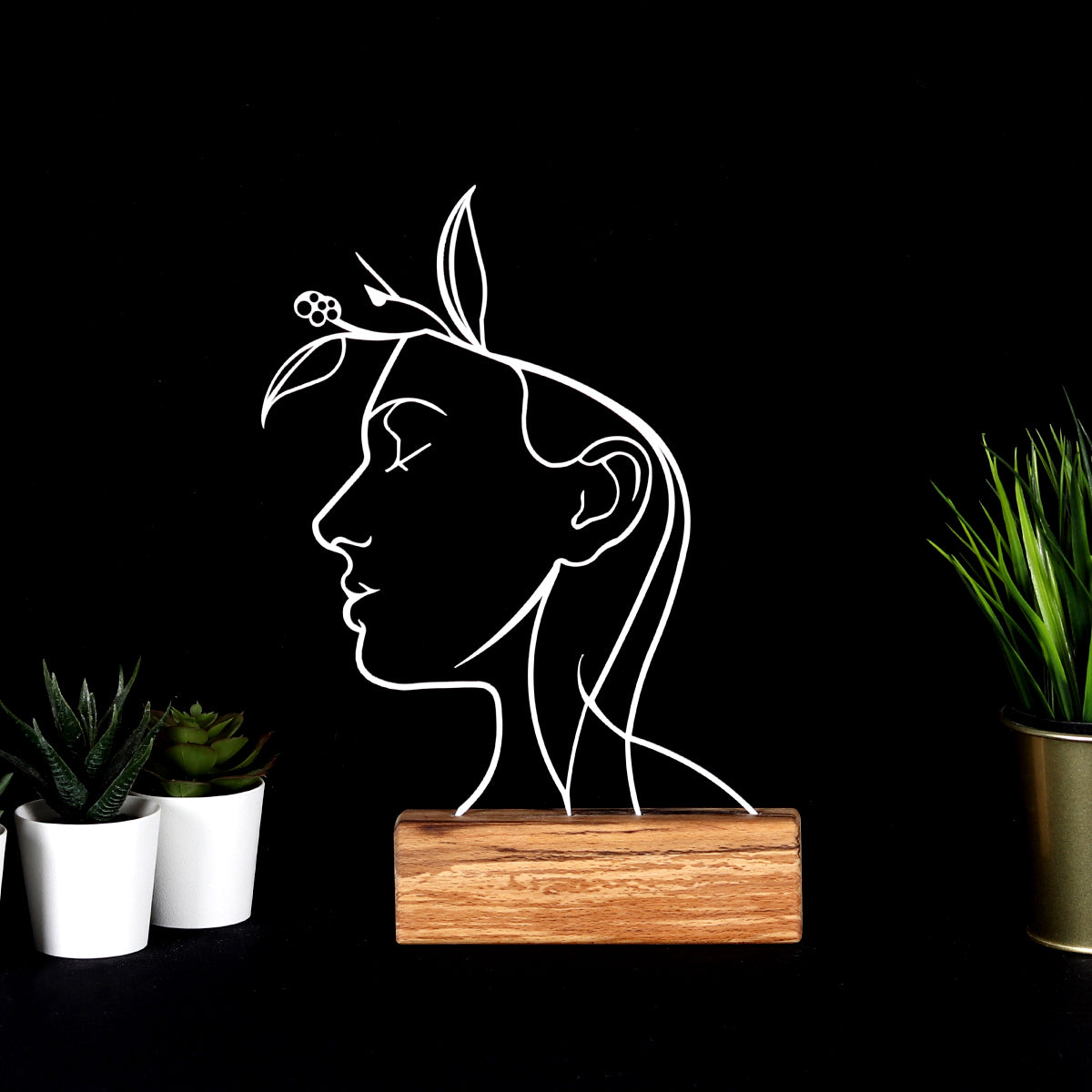 Bystag metal ahşap dekoratif masa süs dekoru-raf dekoru-hediyelik aksesuar-biblo-raf için süs- Bystag metal wood decorative desk ornament-ornamental decor- wood metal decor