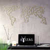 Bystag metal dekoratif duvar aksesuarı dünya haritası- Bystag metal wall art-wall art-wall decor-metal wall decor-world map-metal world map-gold world map