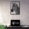 Bystag metal dekoratif duvar aksesuarı zebra- Bystag metal wall art-wall art-wall decor-metal wall decor-zebra